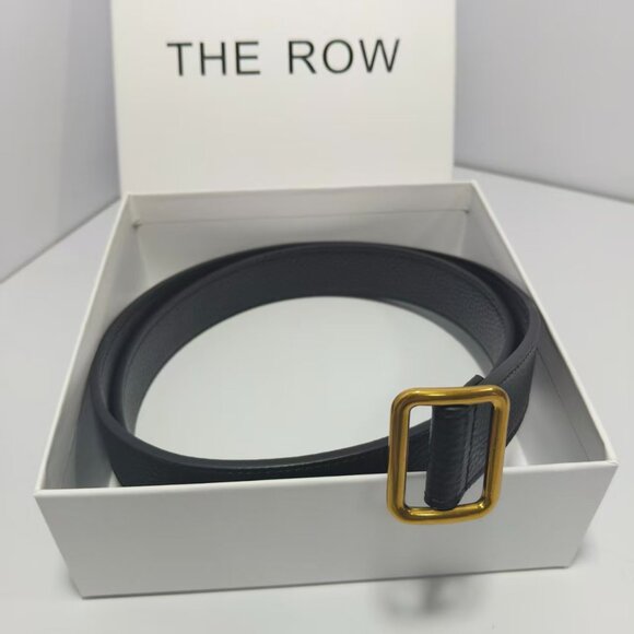 The Row Women's Black Leather Belt - Picture 4 of 7